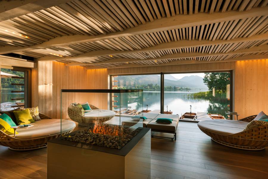 Spa & Relax Area with Lakeview Strandhotel am Weissensee